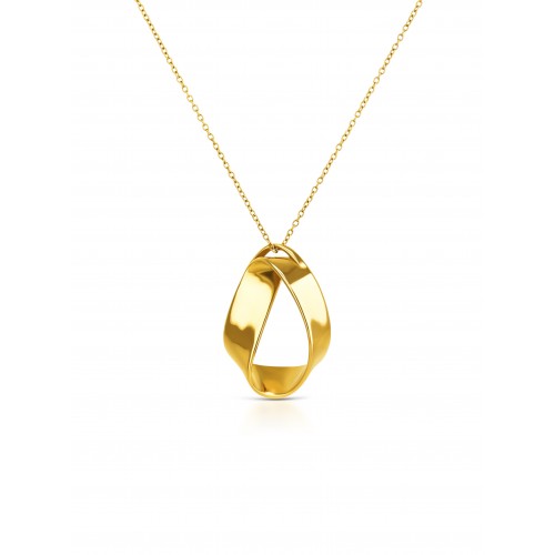COLAR AÇO SENHORA ELEMENT GOLD OJSN01D