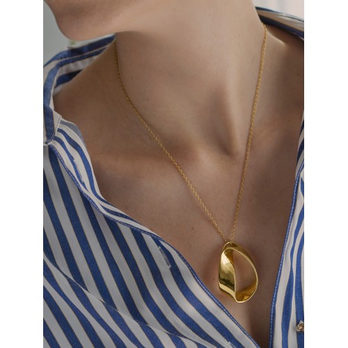 COLAR AÇO SENHORA ELEMENT GOLD OJSN01D