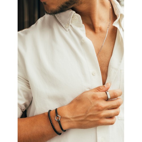 PULSEIRA AÇO MEN JOURNEY SILVER OAMB5110RS