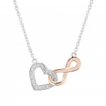 COLAR PRATA LOVE IN ROSE XV UK.CL.1110.0027