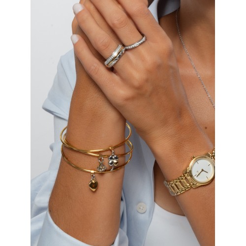 SET ESCRAVAS AÇO BLESSING TRIPLE LIGHT BICOLOR OJSET14SG