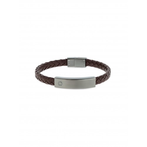 PULSEIRA AÇO MEN MAVEN BROWN S OAMB4101LC-S