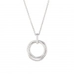 COLAR PRATA CLASSY CIRCLE UK.CL.1204.0032