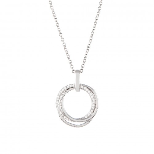 COLAR PRATA CLASSY CIRCLE UK.CL.1204.0032
