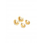 SET BRINCOS AÇO PLISSÉ GOLD OJSET21G