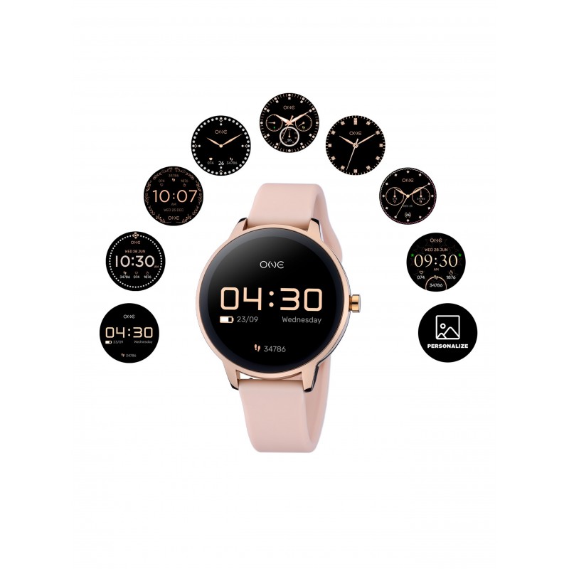 RELÓGIO QUEENCALL ROSE GOLD SILICONE OSW0027RS51D