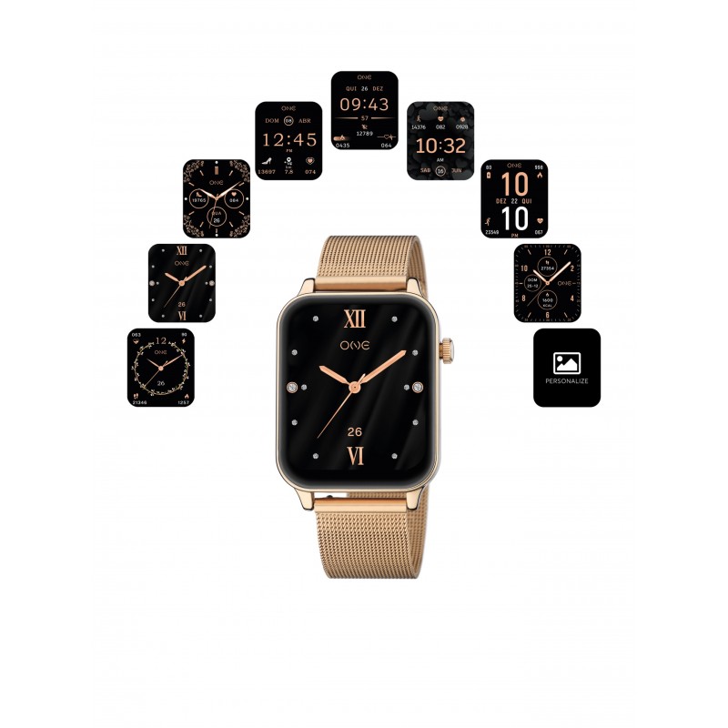 RELÓGIO FRAME ROSE GOLD MESH OSW4197RM61L