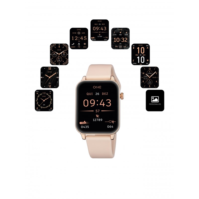 RELÓGIO FRAME ROSE GOLD SILICONE OSW4197RS61L