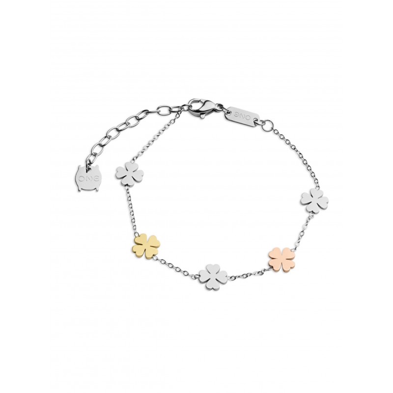 PULSEIRA AÇO LUCKY FLOWER OJLFB023T