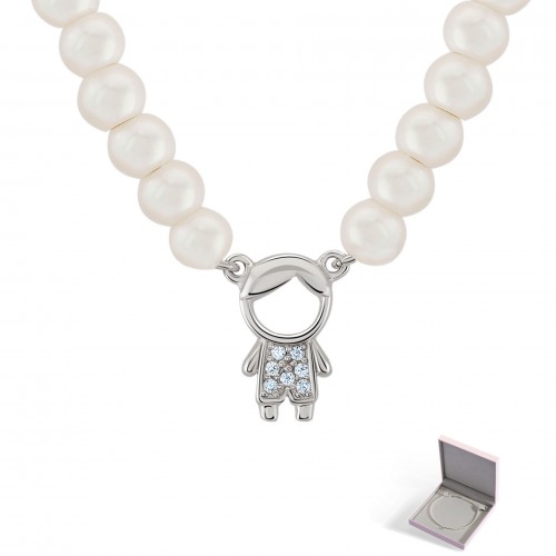 COLAR PRATA PEARLS BOY BASE UK.CL.1110.0033