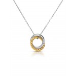 COLAR AÇO SENHORA DELIGHTFUL CIRCLE  BICOLOR OJDFN01SG