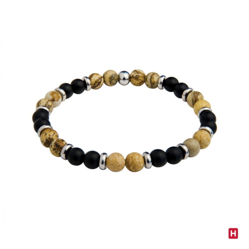 PULSEIRA AÇO NATURAL STONE 7HSS010422J