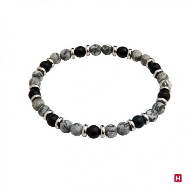 PULSEIRA AÇO BLACK STONE 7HSS010414K