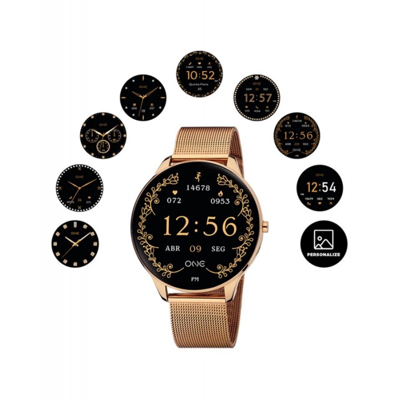 SMARTWATCH SLIM ROSE GOLD MESH OSW4191RM61L