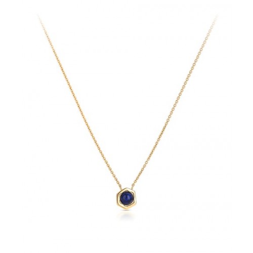 COLAR AÇO SENHORA ELEMENT BLUE GOLD OJSN03D