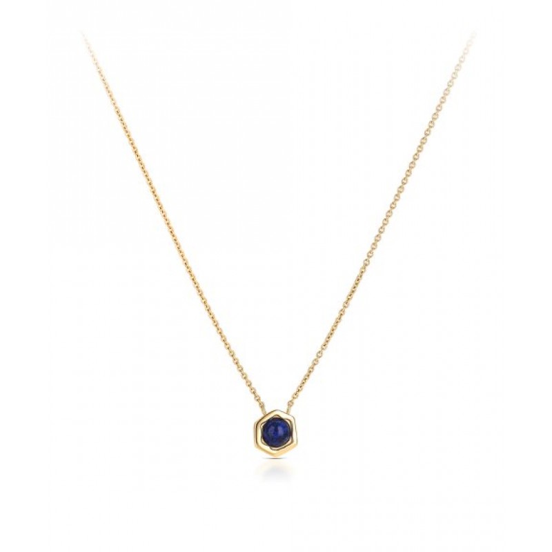 COLAR AÇO SENHORA ELEMENT BLUE GOLD OJSN03D