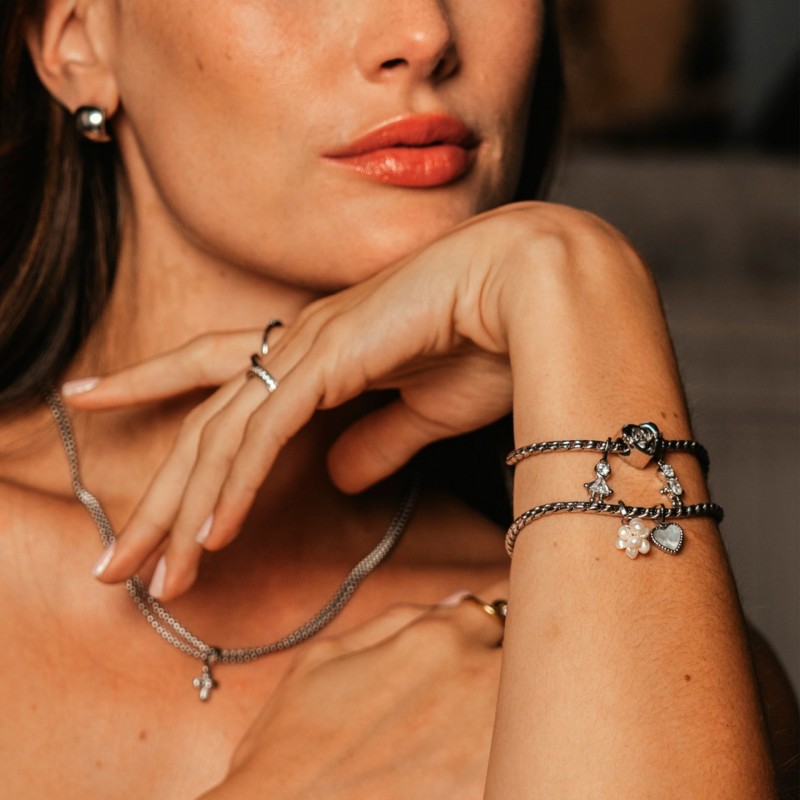 CHARME AÇO ENERGY PURE HEART SILVER OJEBC728