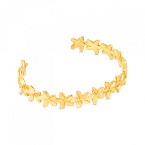 ESCRAVA AÇO SENHORA FLEUR GOLD OJPFB01G