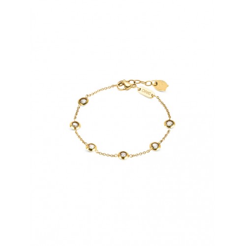 PULSEIRA AÇO SENHORA GLOW GOLD OJBA32G