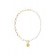 COLAR AÇO SENHORA NECKMESS PEARLY GOLD OJNN48G