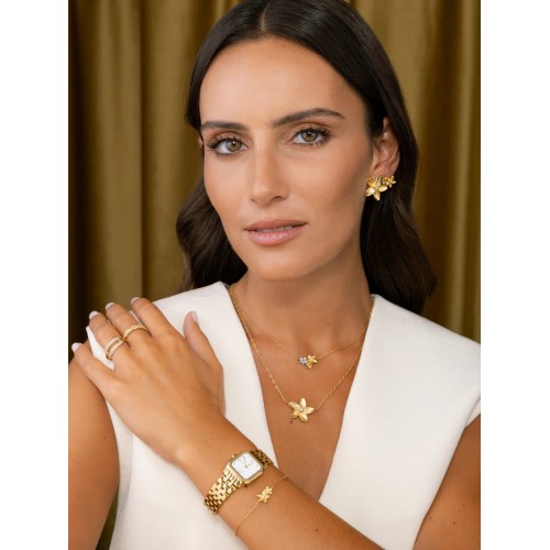 COLAR AÇO SENHORA FLEUR GOLD OJPFN02G