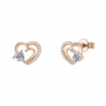 BRINCOS PRATA HEARTS SOLITAIRE UK.BR.1205.0060
