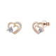 BRINCOS PRATA HEARTS SOLITAIRE UK.BR.1205.0060