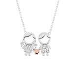 COLAR PRATA MEANINGFUL SILVER GIRL & BOY UK.CL.1110.0005