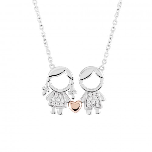 COLAR PRATA MEANINGFUL SILVER GIRL & BOY UK.CL.1110.0005