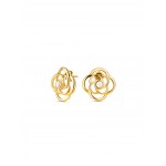 BRINCOS AÇO SENHORA ROSE BLOSSOM PEARL GOLD OJRE04D