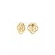 BRINCOS AÇO SENHORA ROSE BLOSSOM PEARL GOLD OJRE04D