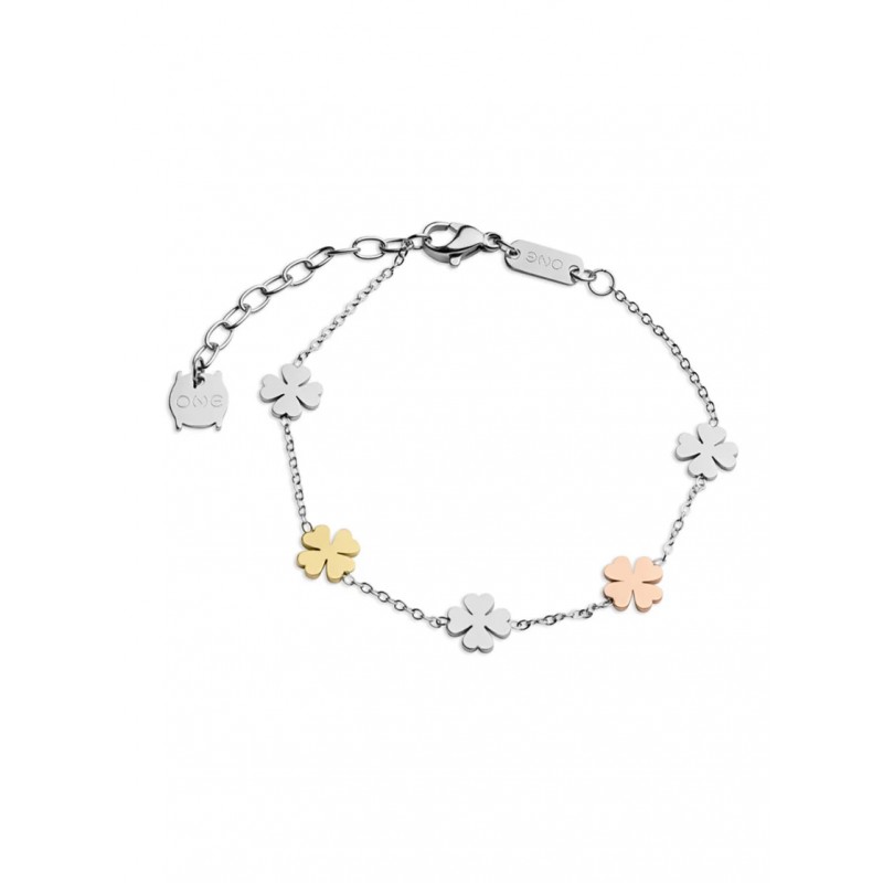 PULSEIRA AÇO LUCKY FLOWER OJLFB023T