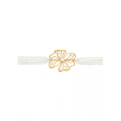 COLAR AÇO SENHORA MARGOT PETAL GOLD OJATN07D