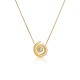 COLAR AÇO SENHORA CHESS SPIRAL GOLD OJCHN01G