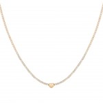 COLAR PRATA HEART GOLDEN UK.CL.JT0010.00.00