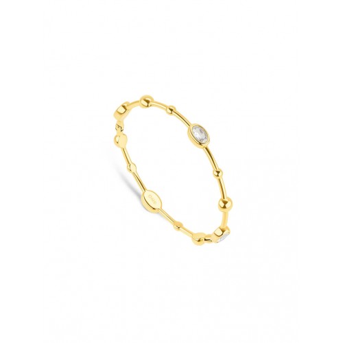ESCRAVA AÇO SENHORA ELENA CRYSTAL GOLD OJATB03D