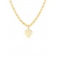 COLAR AÇO SENHORA ROSE PEARL GOLD OJRN01D