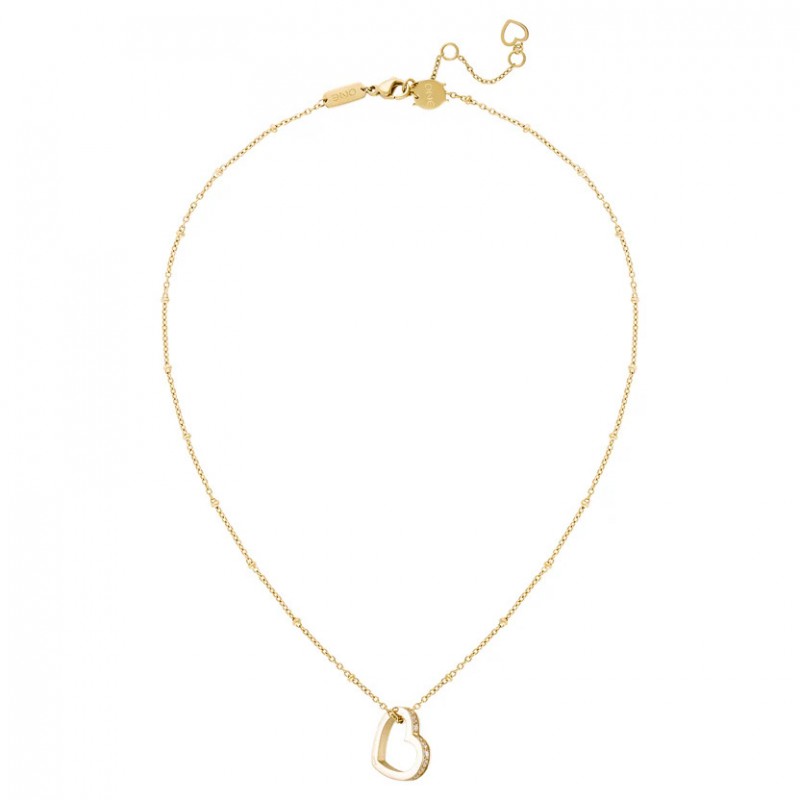 COLAR AÇO SENHORA REFLEXIONS GOLD OJRN01G