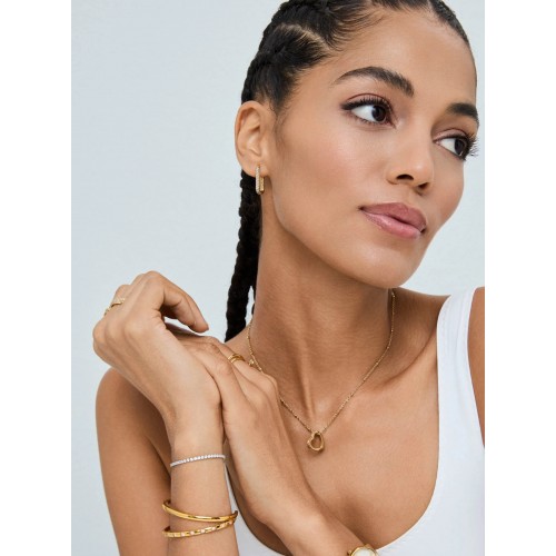 COLAR AÇO SENHORA REFLEXIONS GOLD OJRN01G