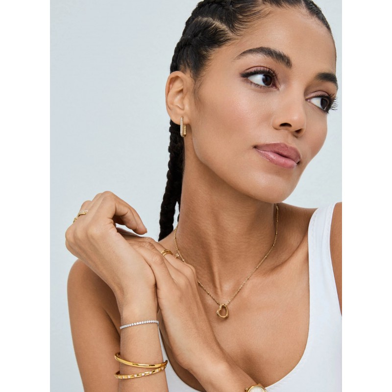 COLAR AÇO SENHORA REFLEXIONS GOLD OJRN01G