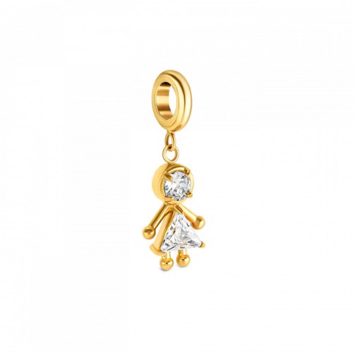 CHARME AÇO ENERGY GIRL CRYSTAL GOLD OJEBC724