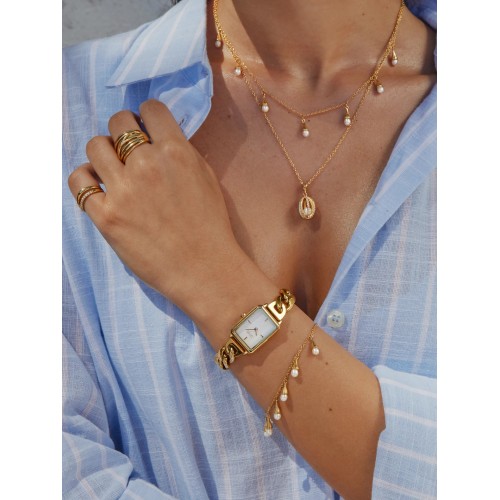 RELÓGIO SENHORA ALLURE GOLD OL4223BG61L
