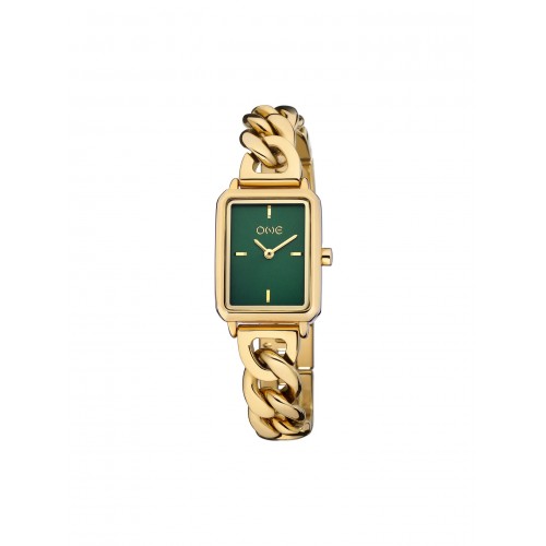 RELÓGIO SENHORA MINI DARE GOLD GREEN DIAL OL4223VG61L