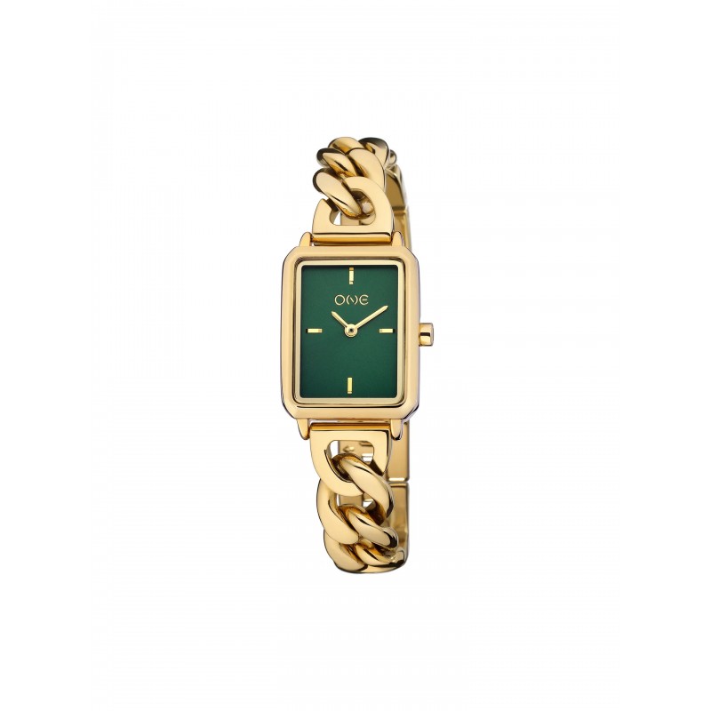 RELÓGIO SENHORA MINI DARE GOLD GREEN DIAL OL4223VG61L