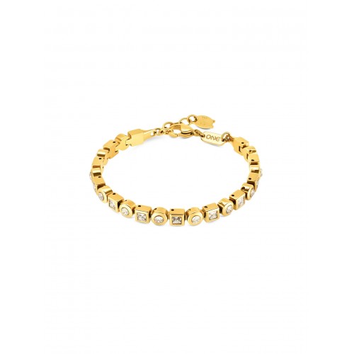 PULSEIRA AÇO SENHORA LUSH GOLD OJBA28G