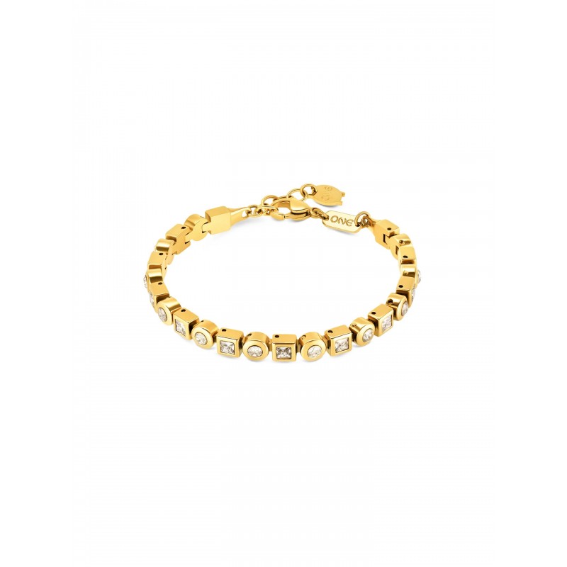 PULSEIRA AÇO SENHORA LUSH GOLD OJBA28G