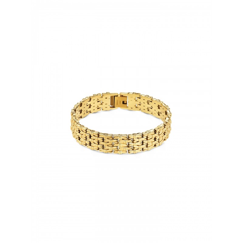 PULSEIRA AÇO SENHORA CROWN GOLD OJBA61G