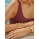 PULSEIRA AÇO SENHORA CROWN GOLD OJBA61G