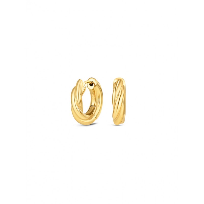 BRINCOS AÇO SENHORA TWIST GOLD OJEEP60G