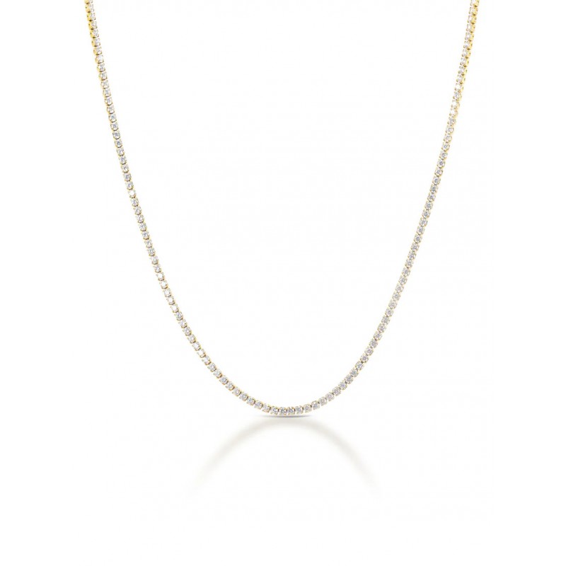 COLAR AÇO SENHORA NECKMESS AURELLE GOLD OJNN112G